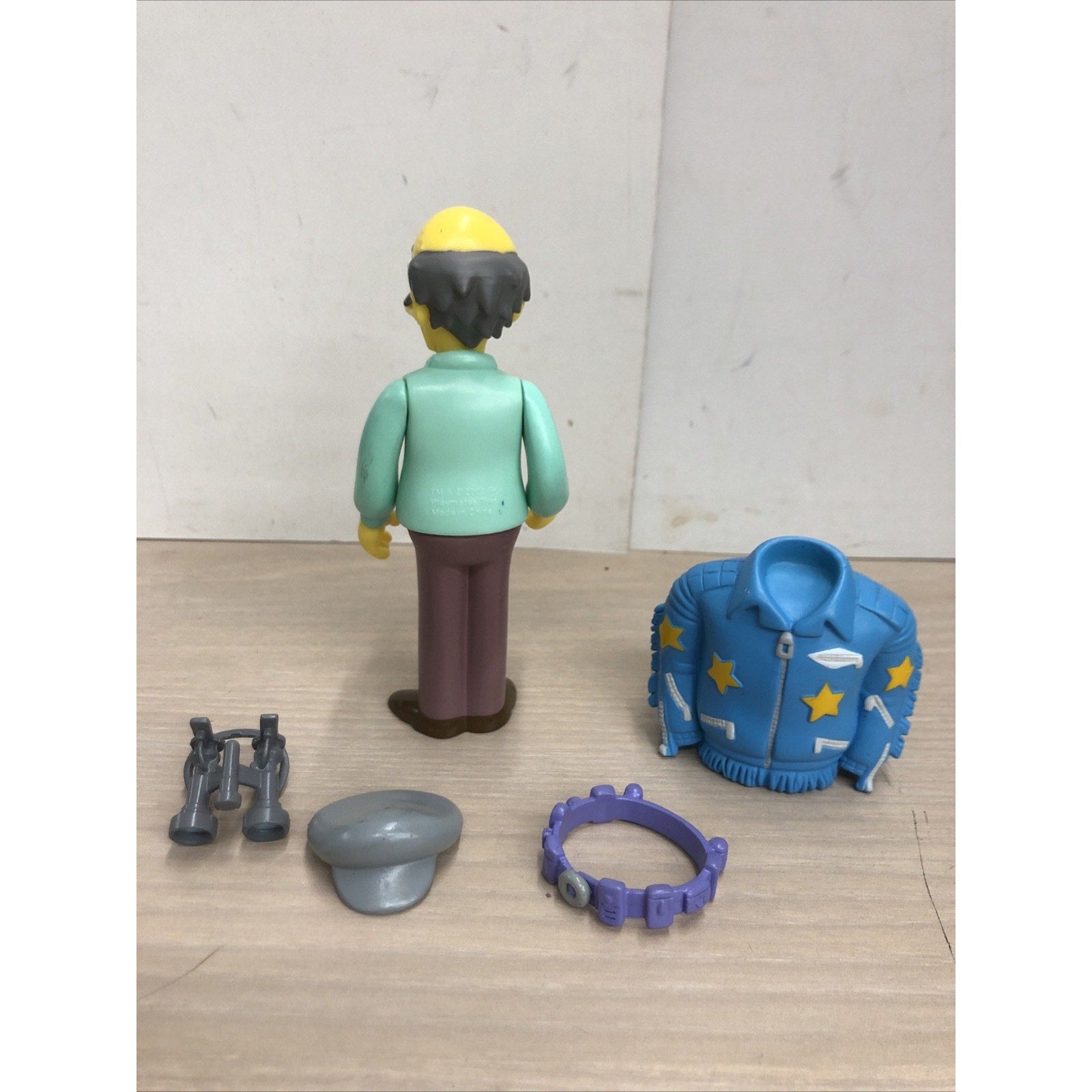 The SIMPSONS world of springfield SARCASTIC MAN Playmates LOOSE COMPLETE