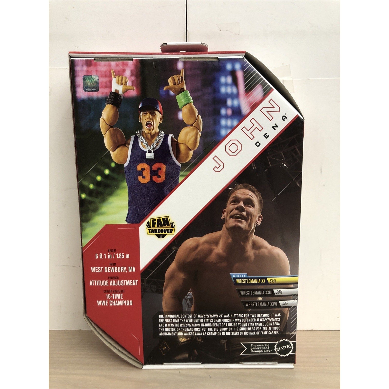Mattel WWE Ultimate Edition Fan Takeover John Cena Action Figure