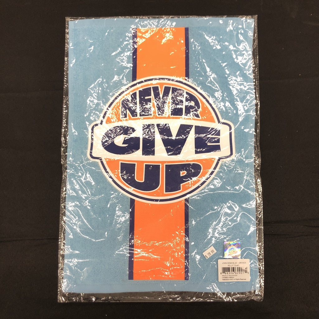WWE John Cena Blue & Orange Rally Towel