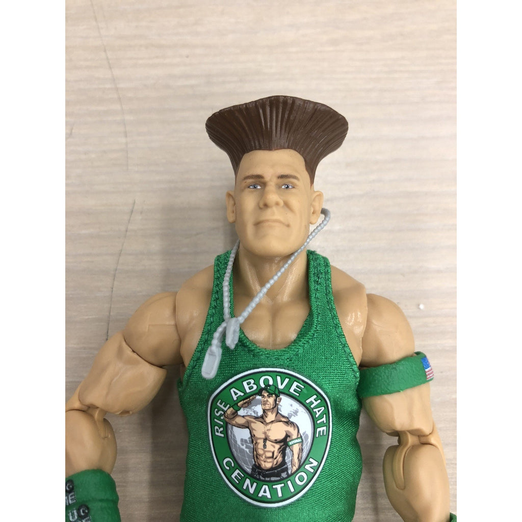 WWE x Street Fighter Elite Collection John Cena (as Guile) Figure Loose Complete