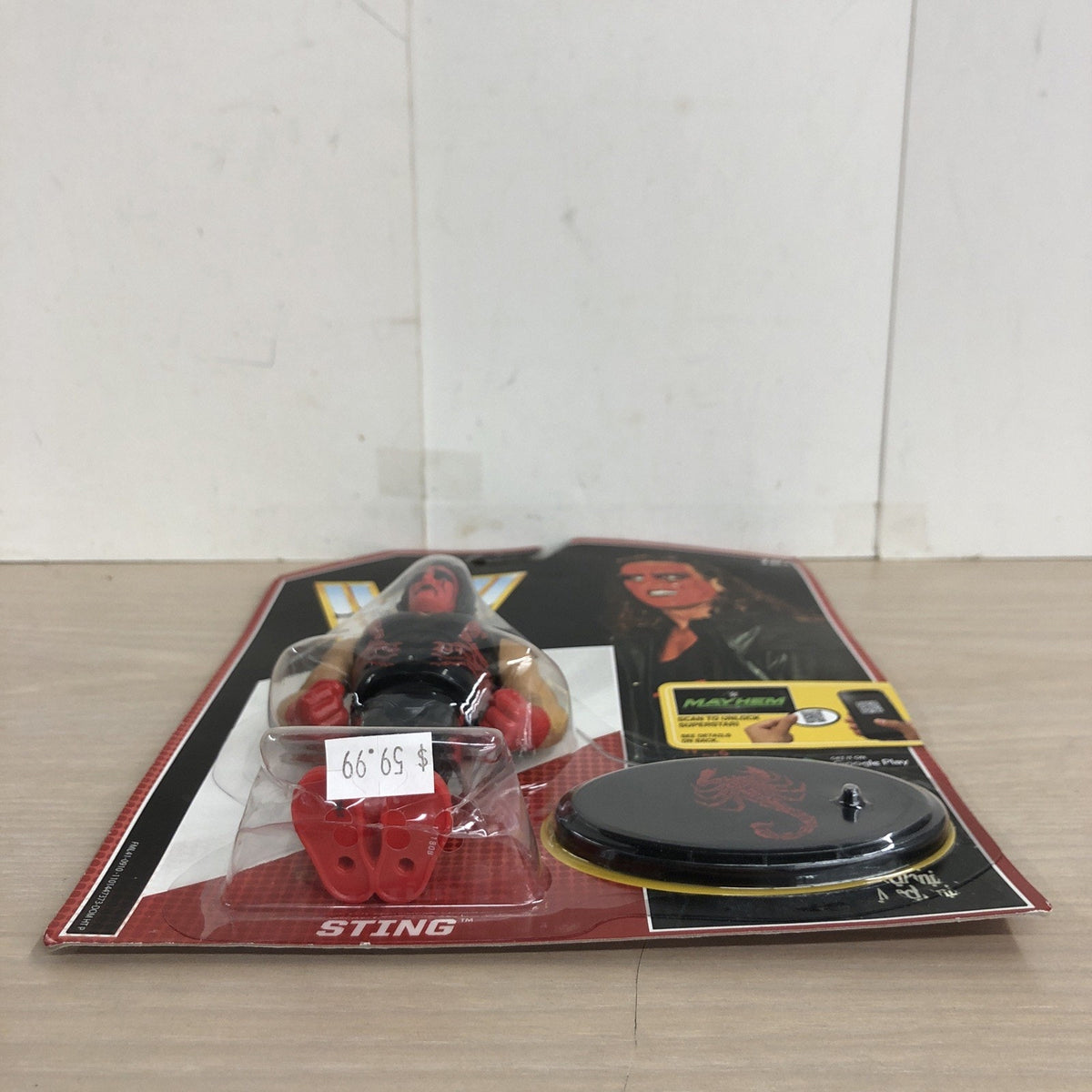 WWE Retro Sting Wolfpac NWO Action Figure Red Black Mattel