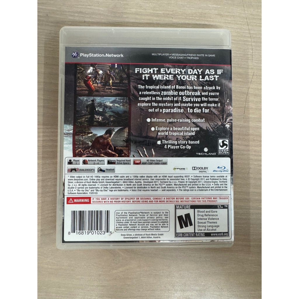Dead Island Game of the Year Edition PS3 Video Game Multiplayer
