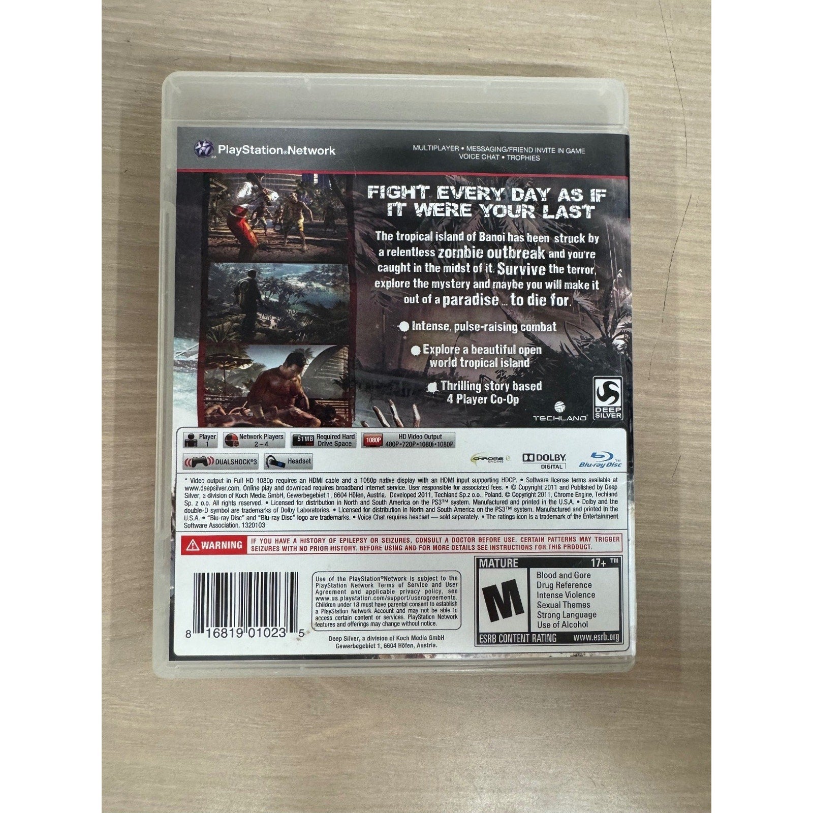 Dead Island Game of the Year Edition PS3 Video Game Multiplayer
