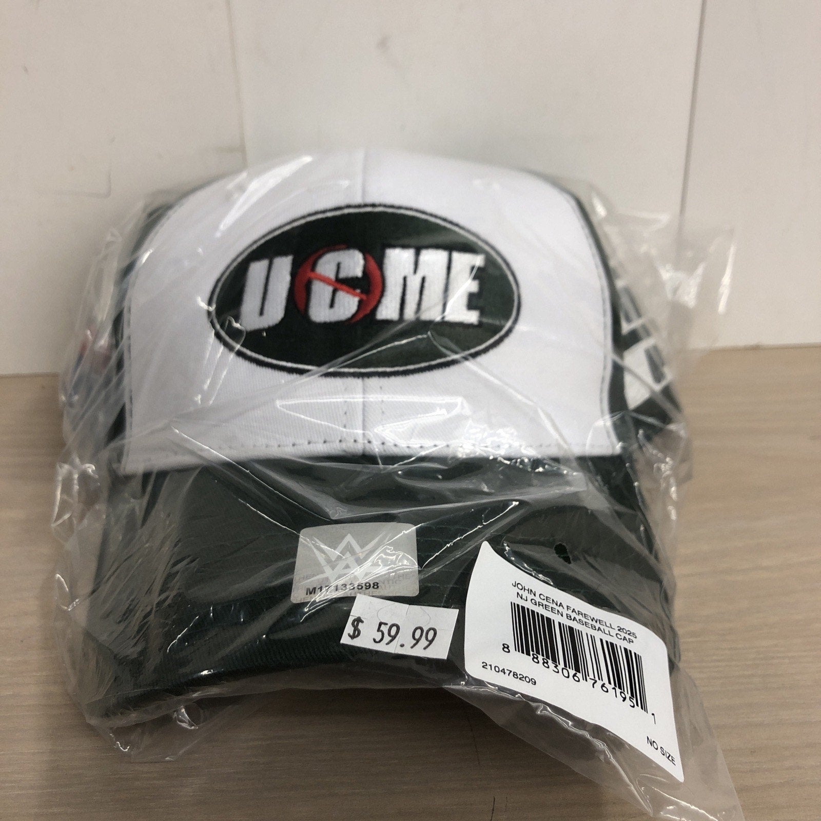 WWE John Cena Farewell Tour 2025 New Jersey Green Baseball Cap