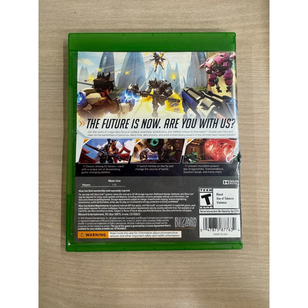 Overwatch Origins Edition Xbox One Video Game Multiplayer FPS Blizzard