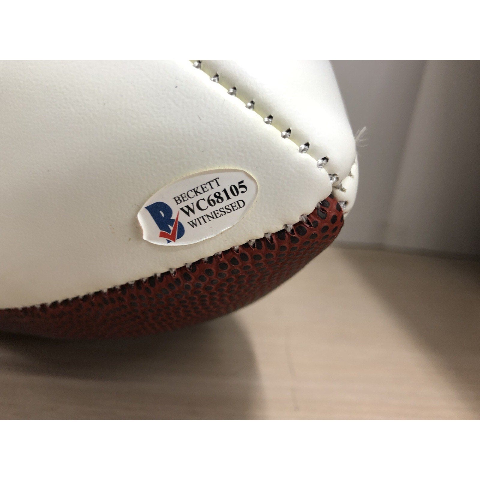 Michael Vick Signed Atlanta Falcons Autograph NFL Team Logo Football BECKETT CoA