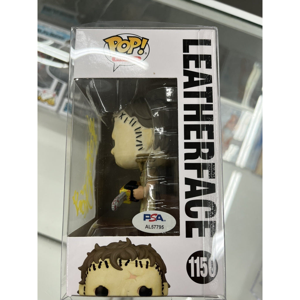 Bob Elmore signed Leatherface Texas Chainsaw Massacre Funko PSA Cert Read Desc