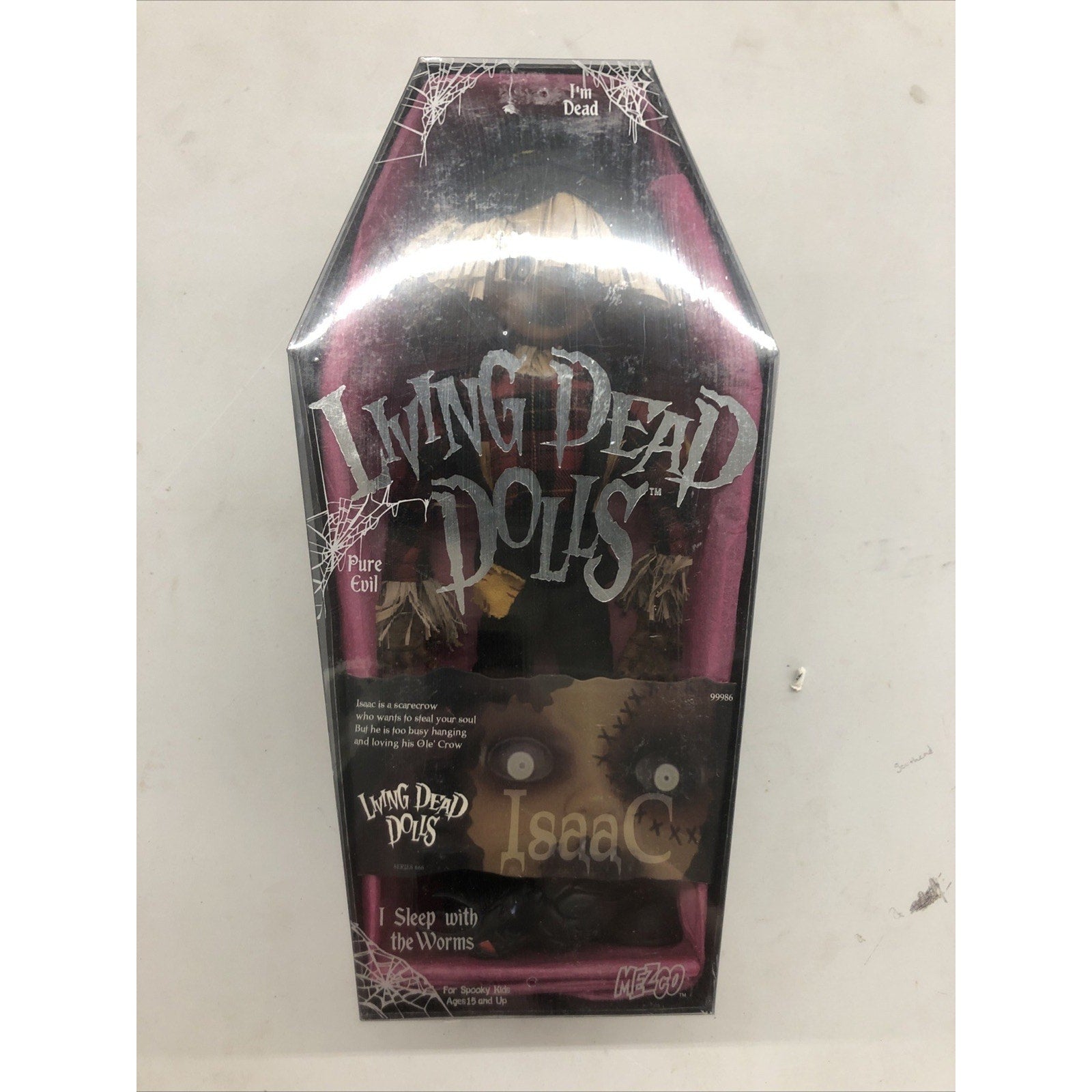 Mezco Living Dead Dolls Isaac Scarecrow 10" Doll w Crow Series 6