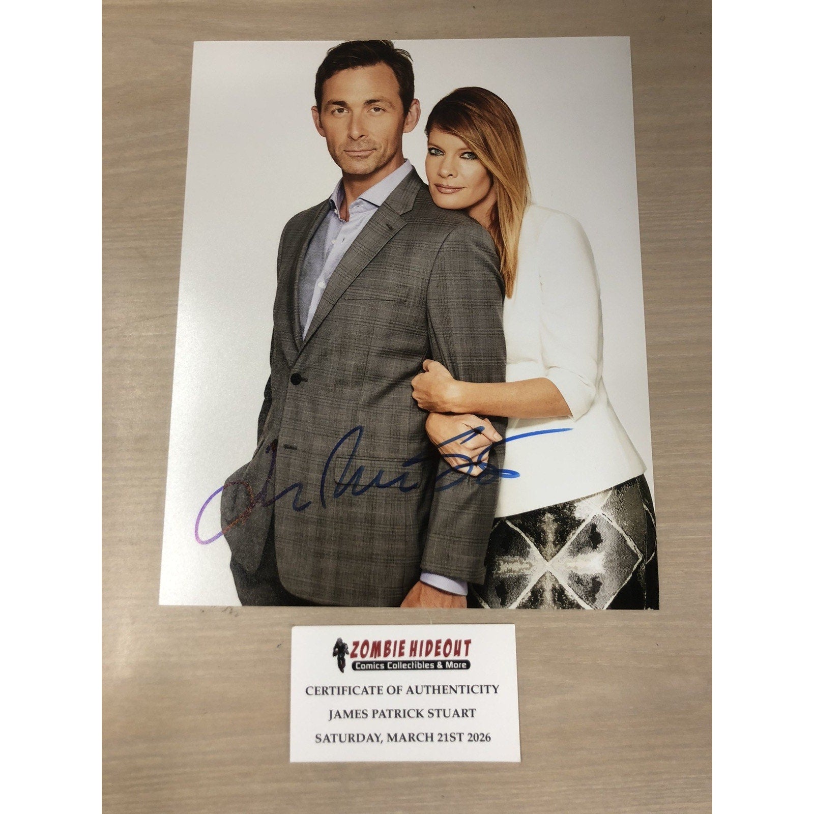James Patrick Stuart SIGNED 8x10 GENERAL HOSPITAL SUPERNATURAL ACTOR AUTO COA