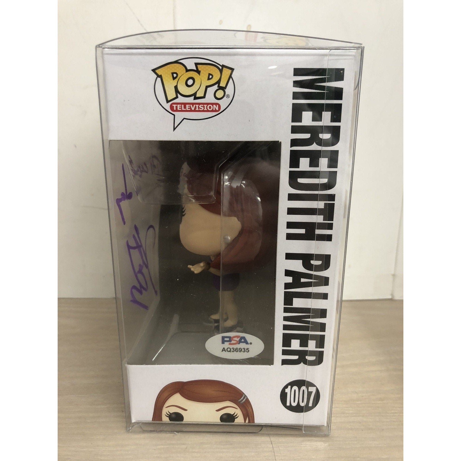 Kate Flannery signed Funko Pop The Office 1007 W/ PSA COA Autograph Inscribed