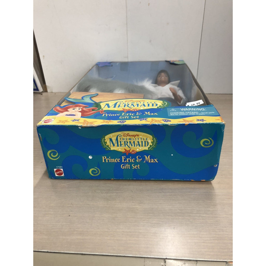 Mattel VTG 1997 Disney's The Little Mermaid Prince Eric and Max Gift Set New