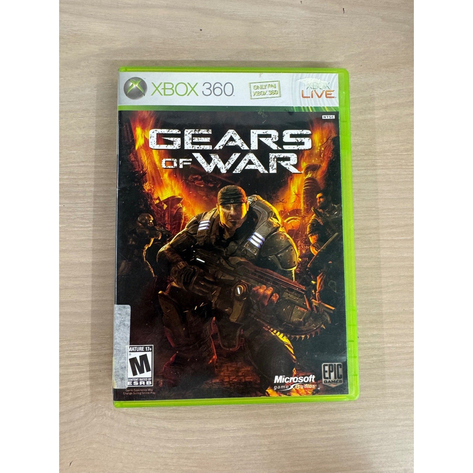 Gears of War Xbox 360 Video Game Multiplayer Co-op Shooter NTSC