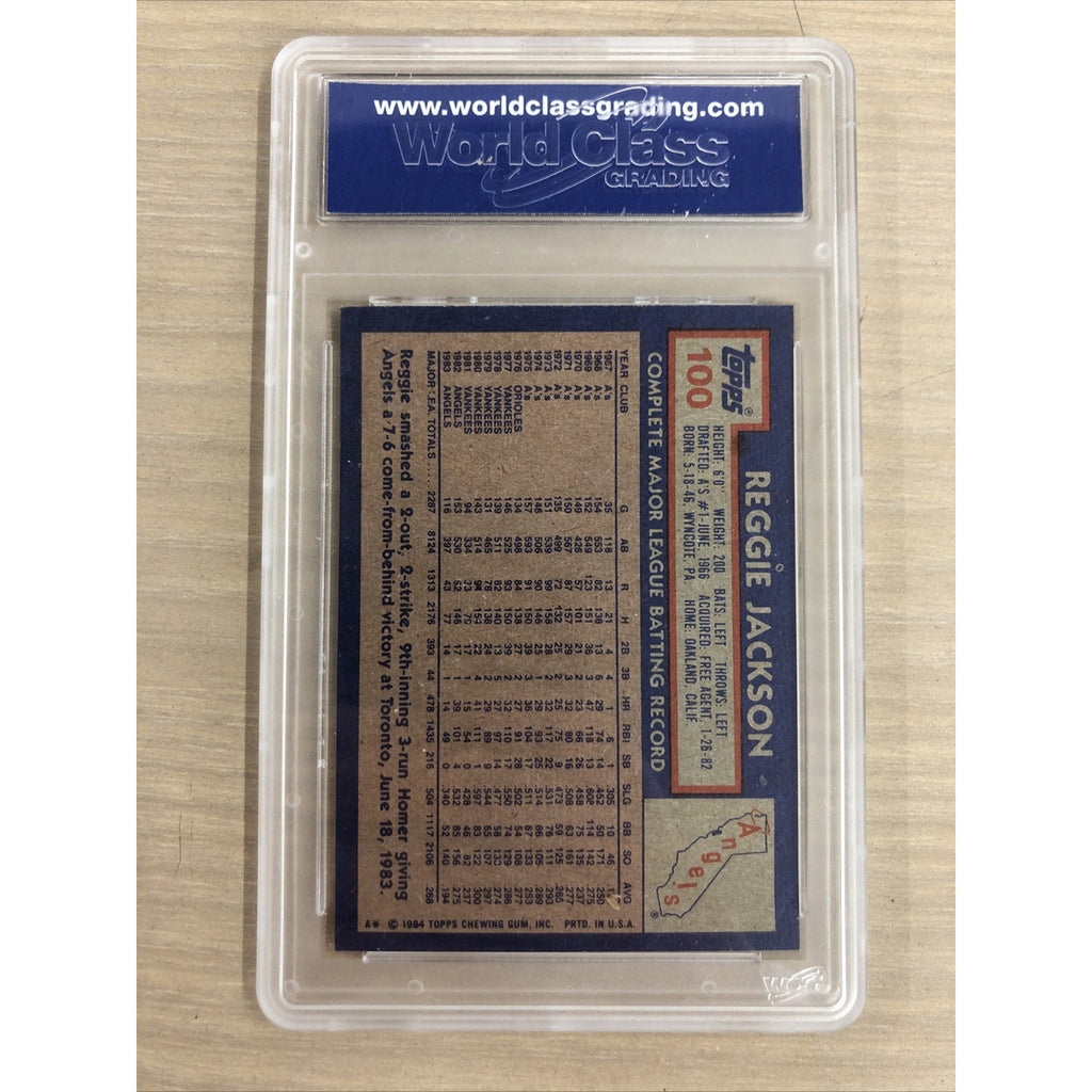 1984 Topps Reggie Jackson #100 WCG 10 California Angles