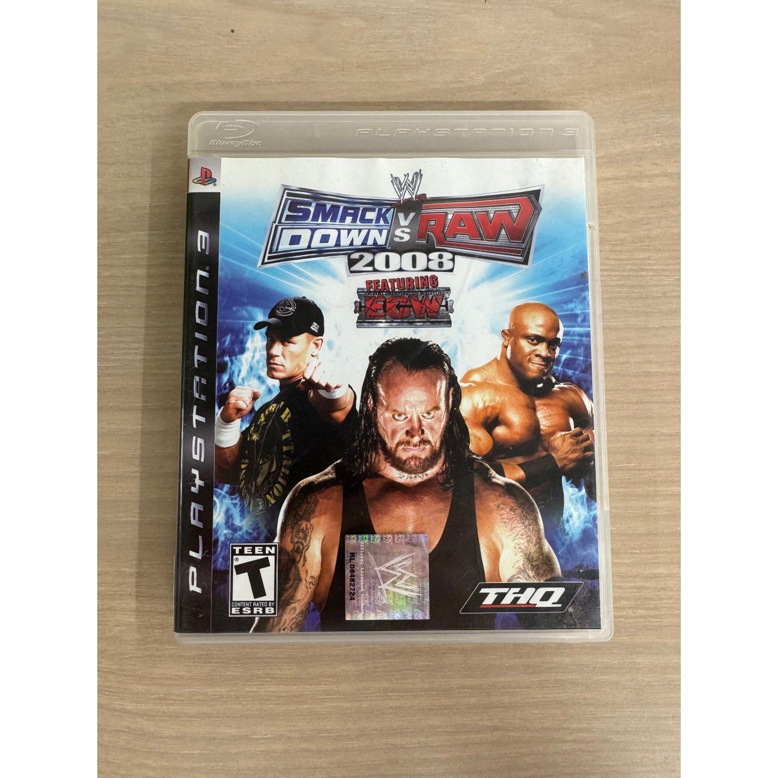 WWE SmackDown vs. Raw 2008 PlayStation 3 Video Game PS3 Wrestling
