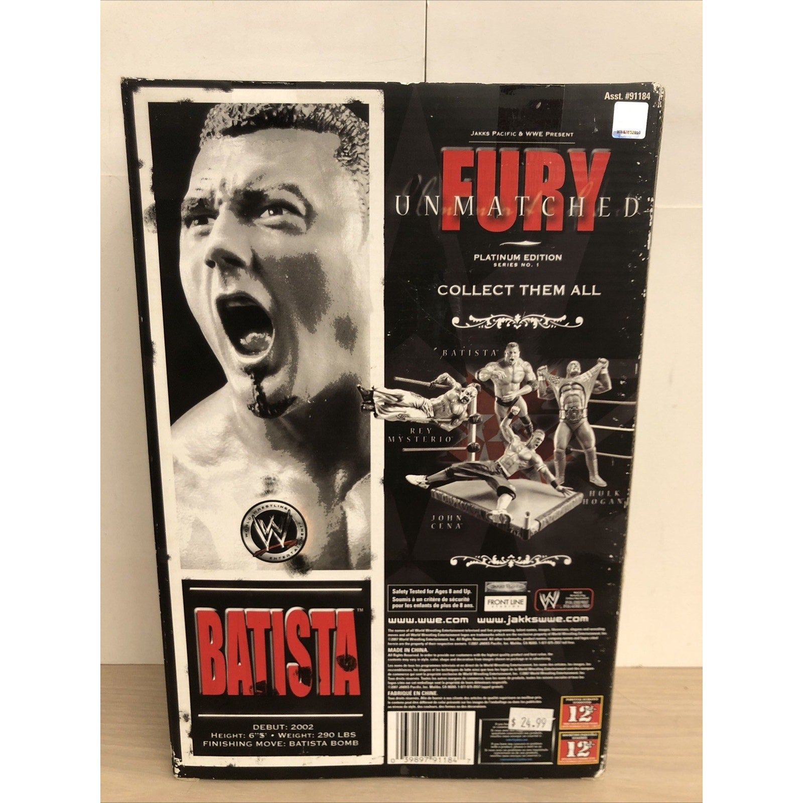 WWE Fury Unmatched Action Figure Batista Platinum Edition Series 1 2007