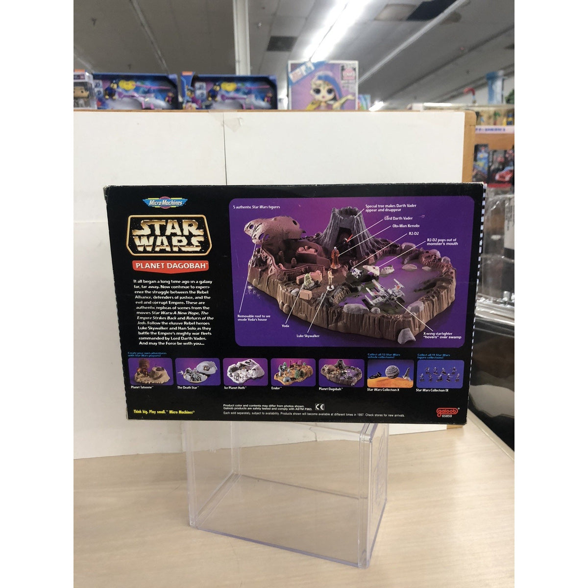 Star Wars Micro Machines Planet Dagobah Playset Galoob 1997 - sealed in box