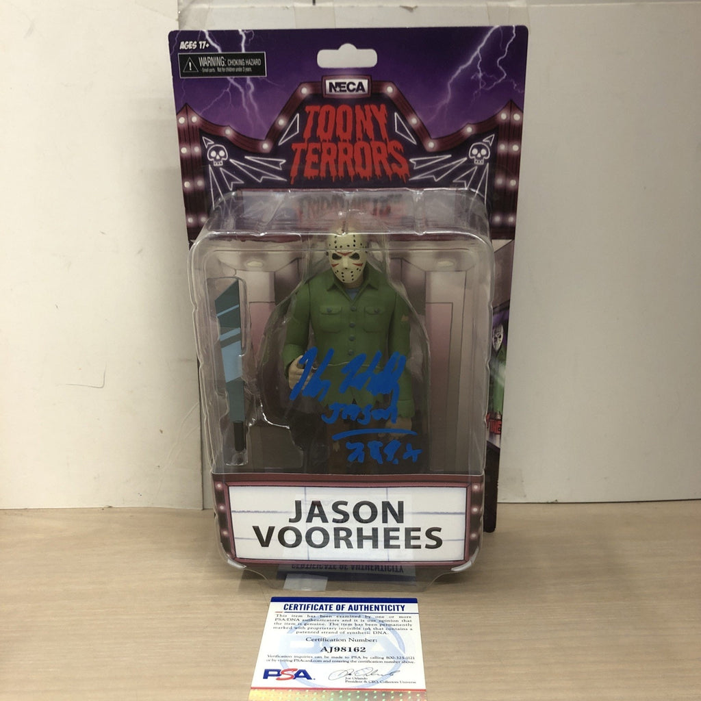 Kane Hodder Signed & Inscribed NECA Toony Terrors Jason Voorhees Autograph PSA