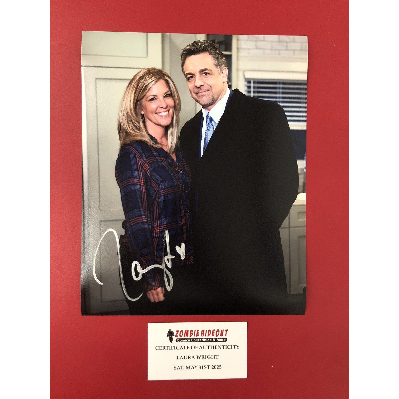 Laura Wright Autographed 8x10 Photo CARLY General Hospital SIGNED W/ Store CoA