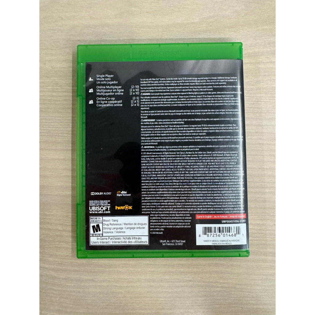 Tom Clancy's Rainbow Six Siege Greatest Hits Xbox One Video Game FPS