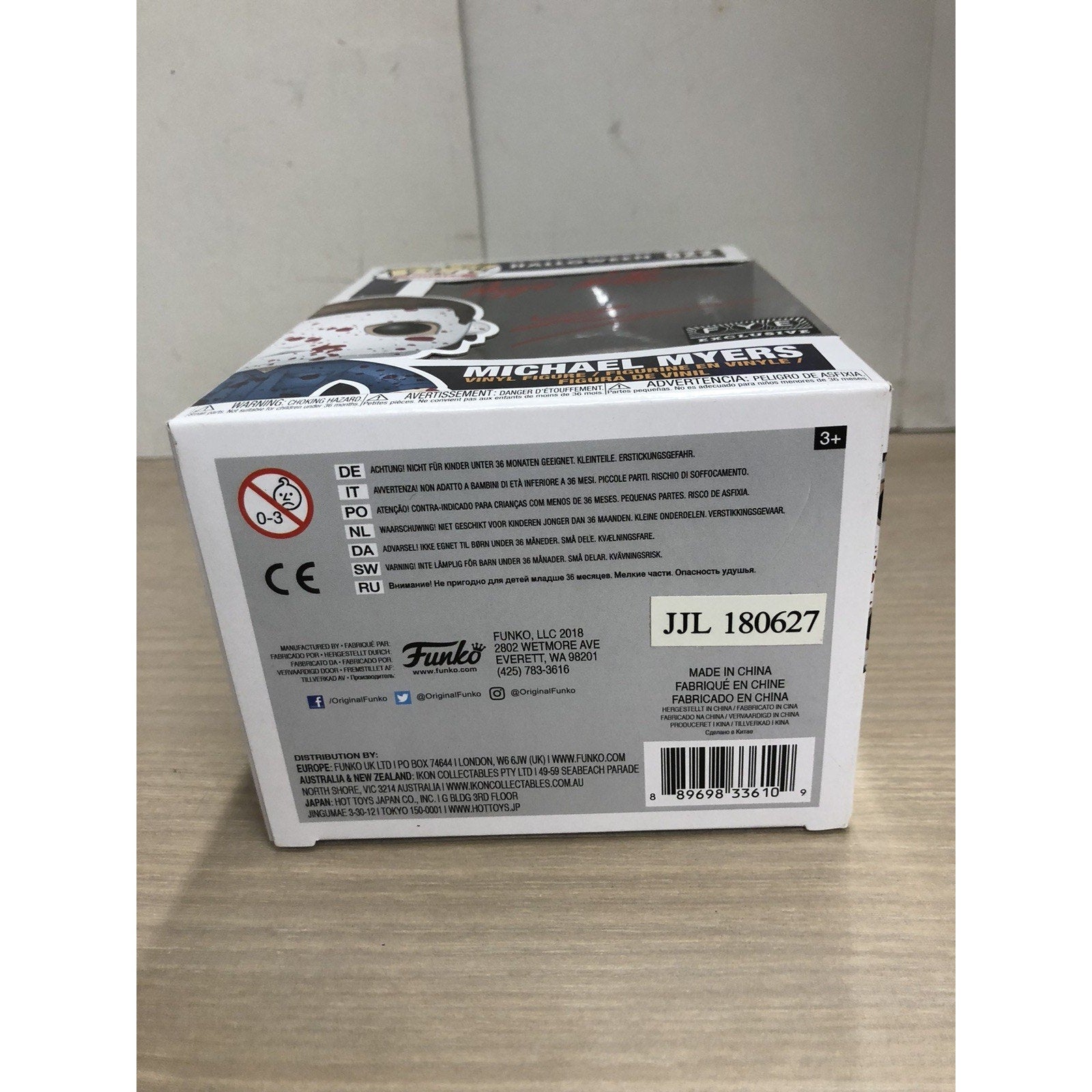 Autograph Signed TYLER MANE Michael Myers Funko 622 FYE Pop “Happy Halloween”