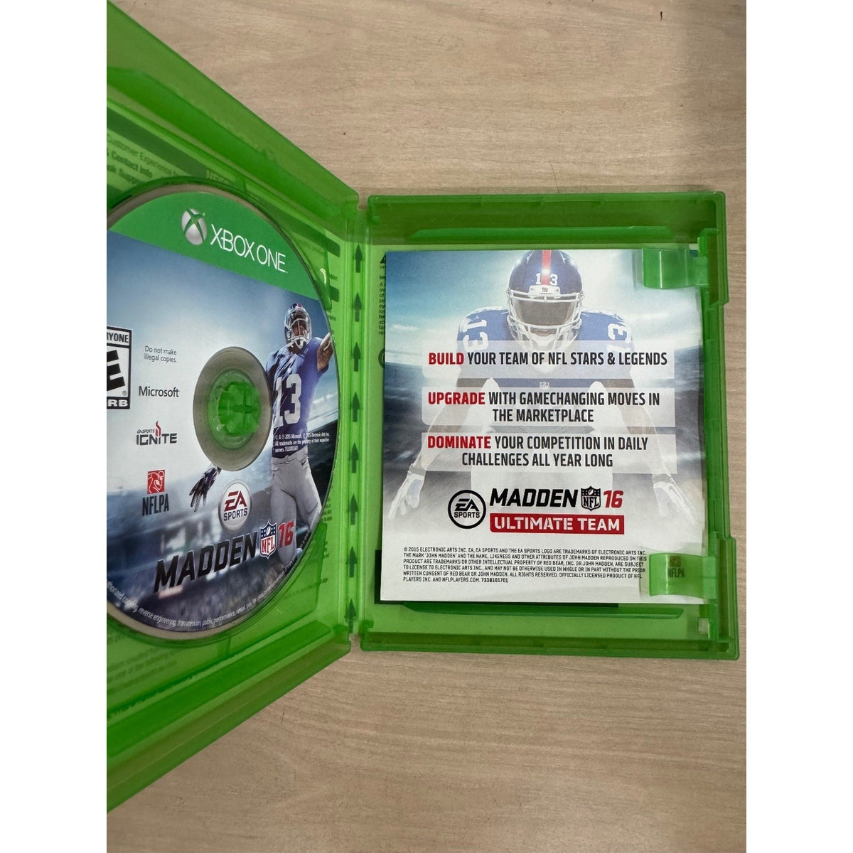Madden NFL 16 Xbox One Video Game Sports Football Multiplayer