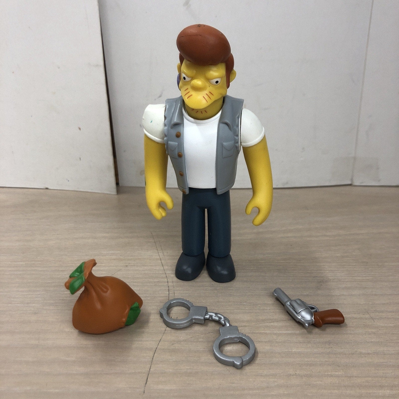The SIMPSONS world of springfield SNAKE JAILBIRD Playmates LOOSE COMPLETE