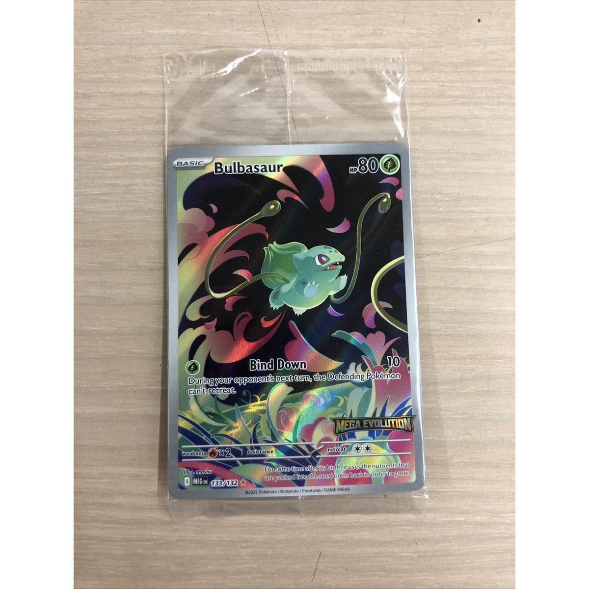 Bulbasaur - (Mega Evolution Stamped) 133/132 Miscellaneous Cards & Products Holo