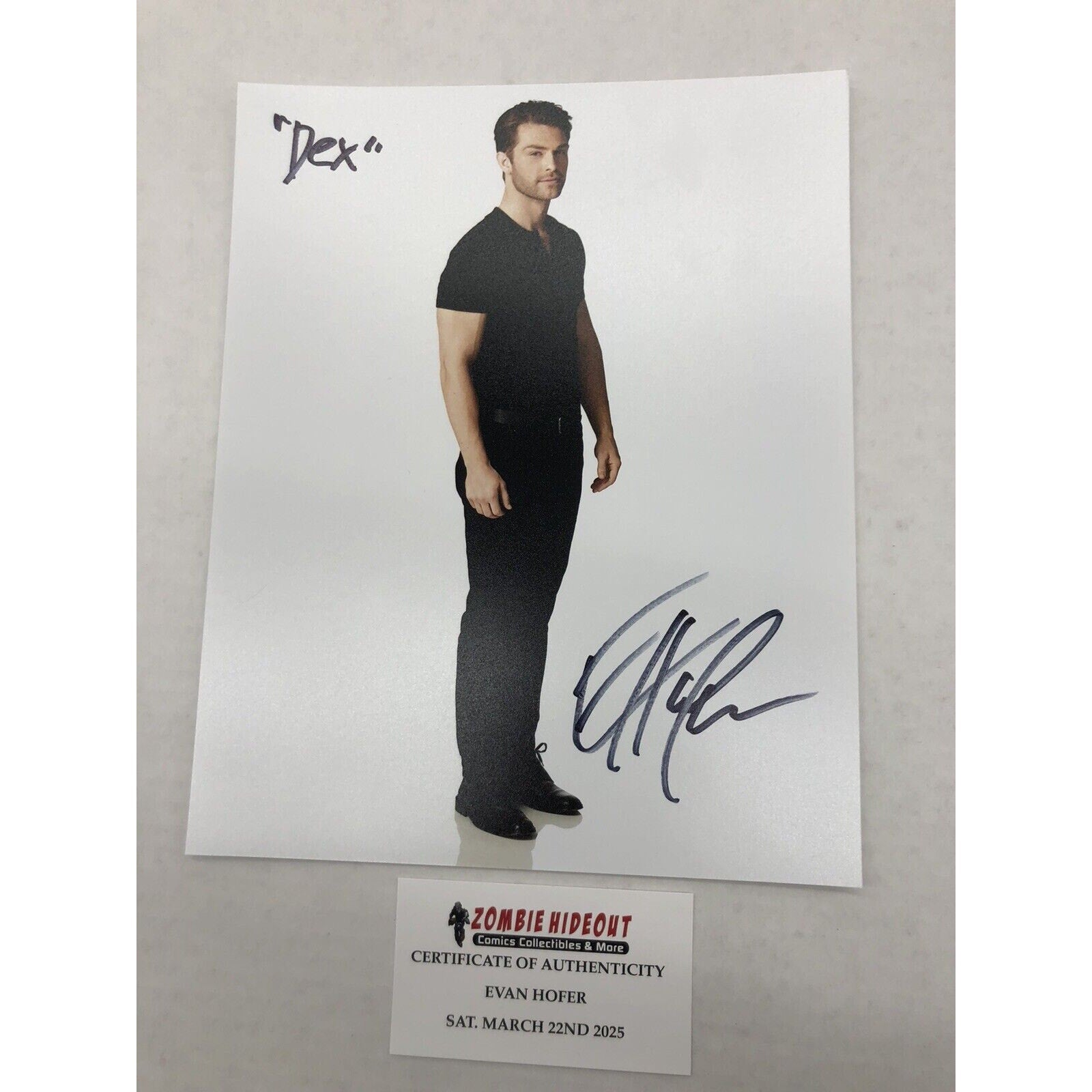 Evan Hofer autographed Signed 8x10 Photo General Hospital W/ Store CoA