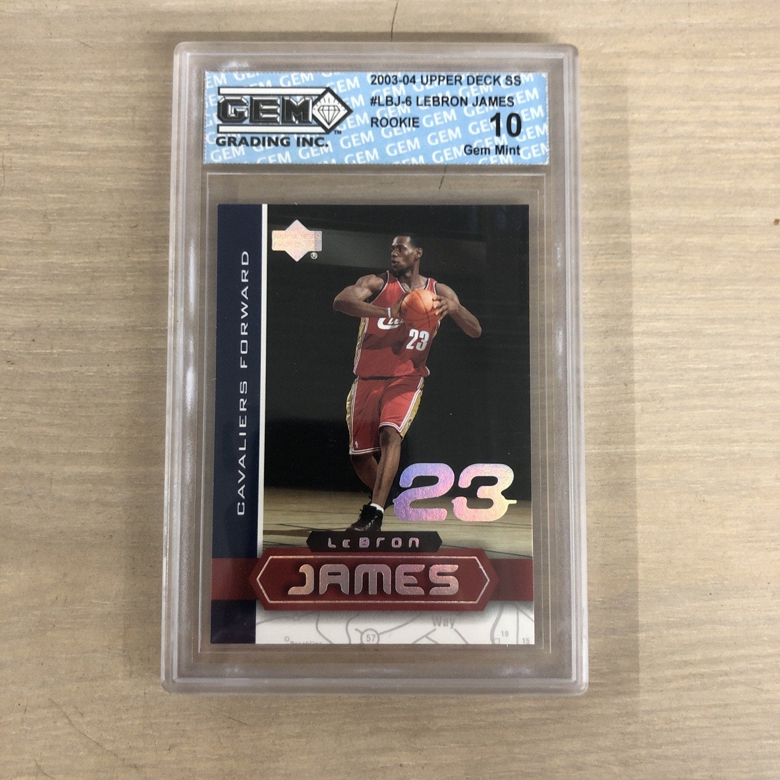 LeBron James Upper Deck SS #LBJ-6 Rookie GEM 10