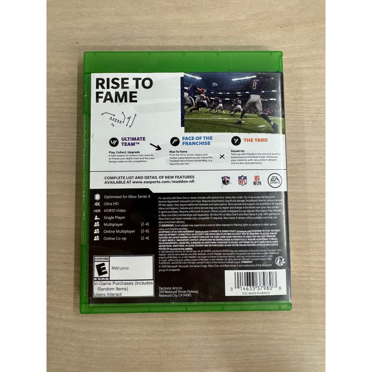 Madden NFL 21 Xbox One Xbox Series X Video Game Football Multiplayer