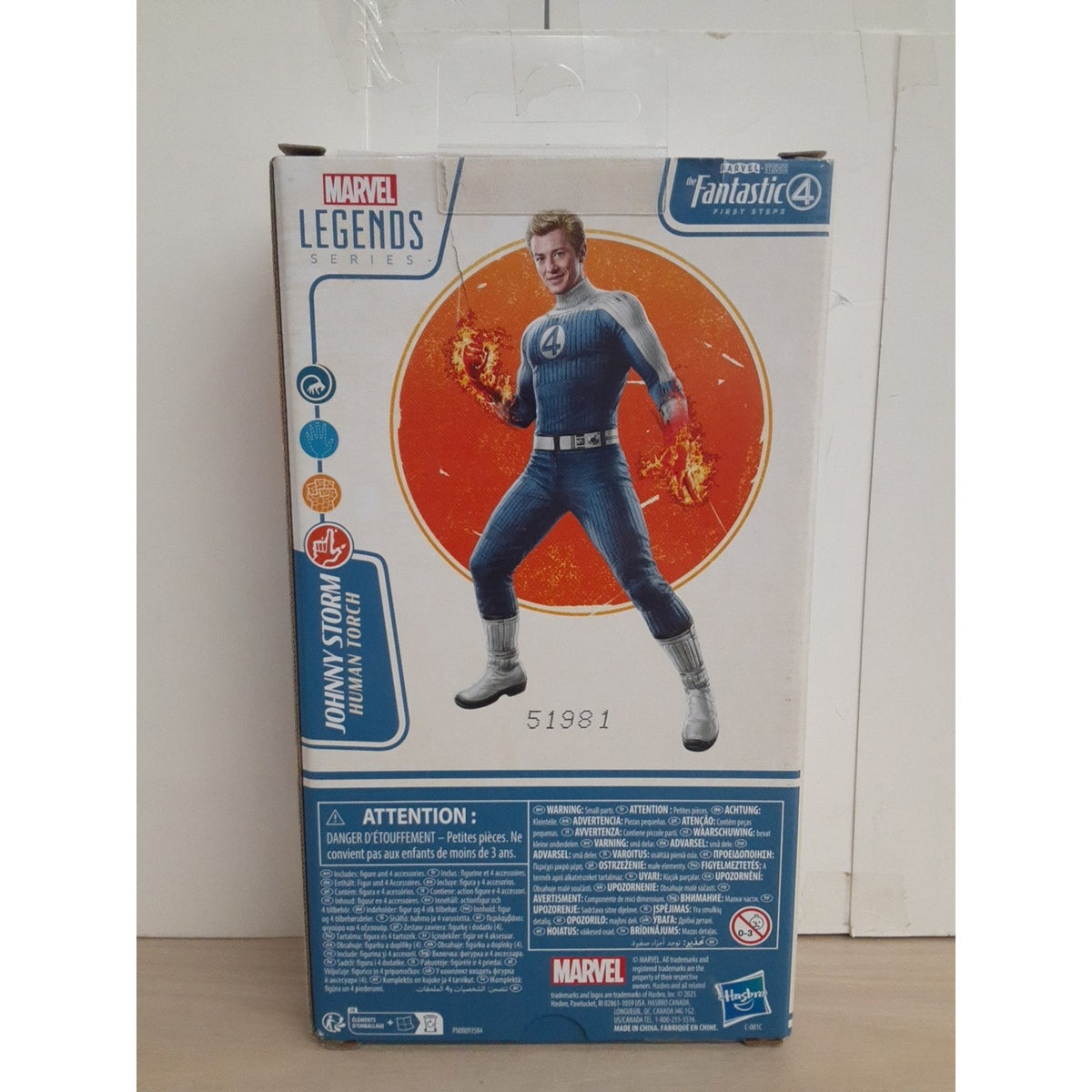 Marvel Legends MCU Fantastic Four Human Torch Johnny Storm 6-inch Action Figure