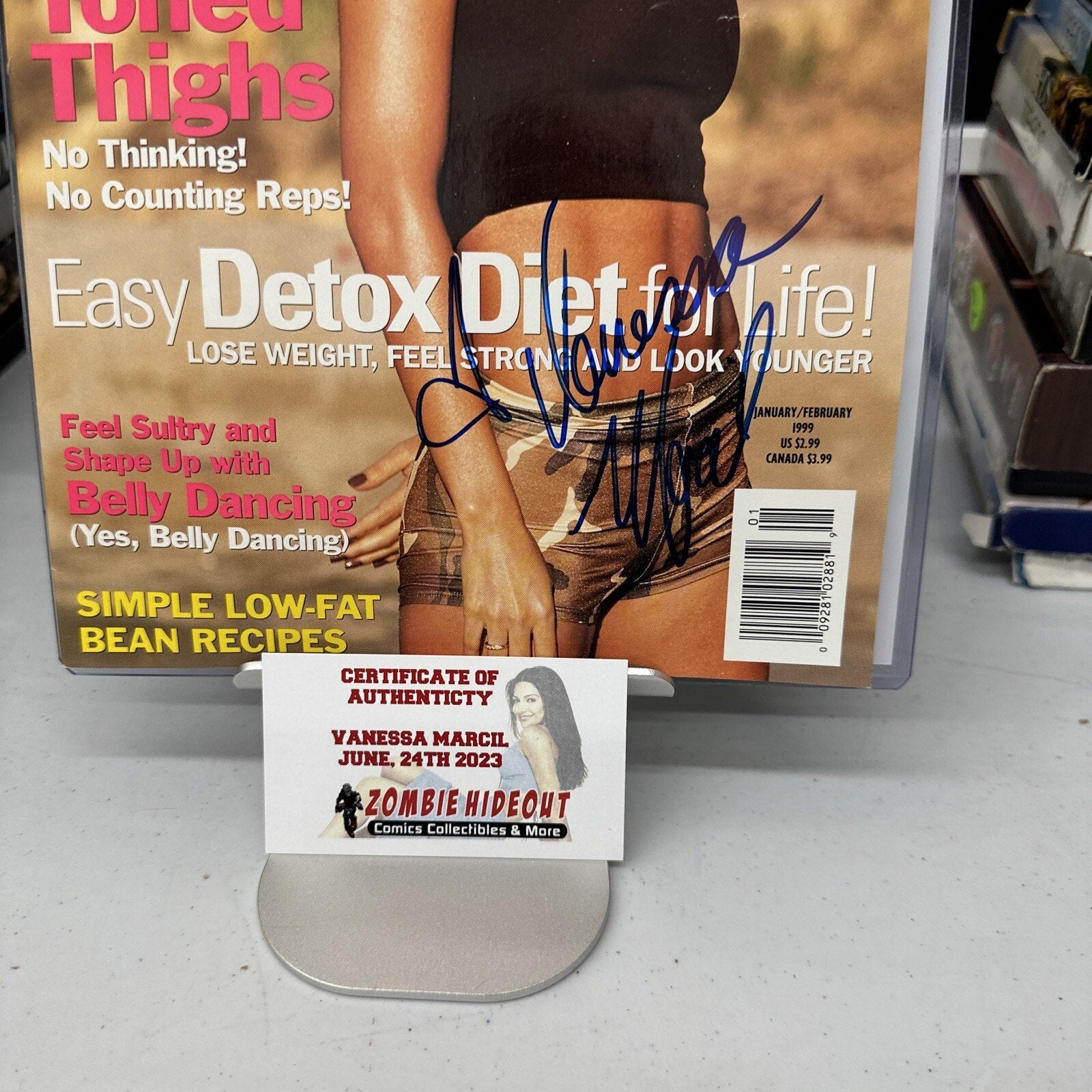 Vanessa Marcil Signed Fit Magazine General Hospital, Vegas & 90210 PSA COA