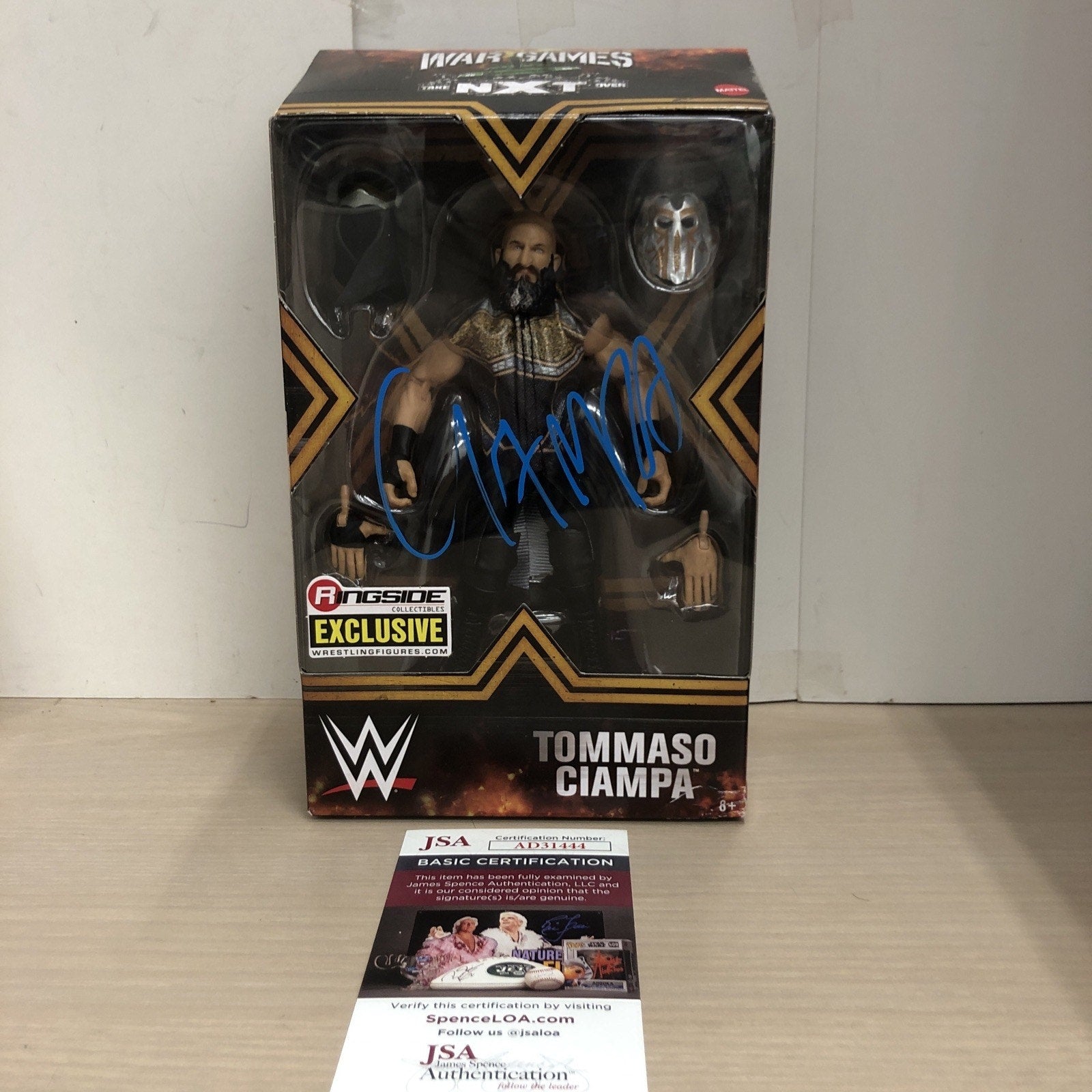 WWE ELITE TOMMASO CIAMPA RINGSIDE EXCLUSIVE MATTEL NXT Autographed Signed JSA