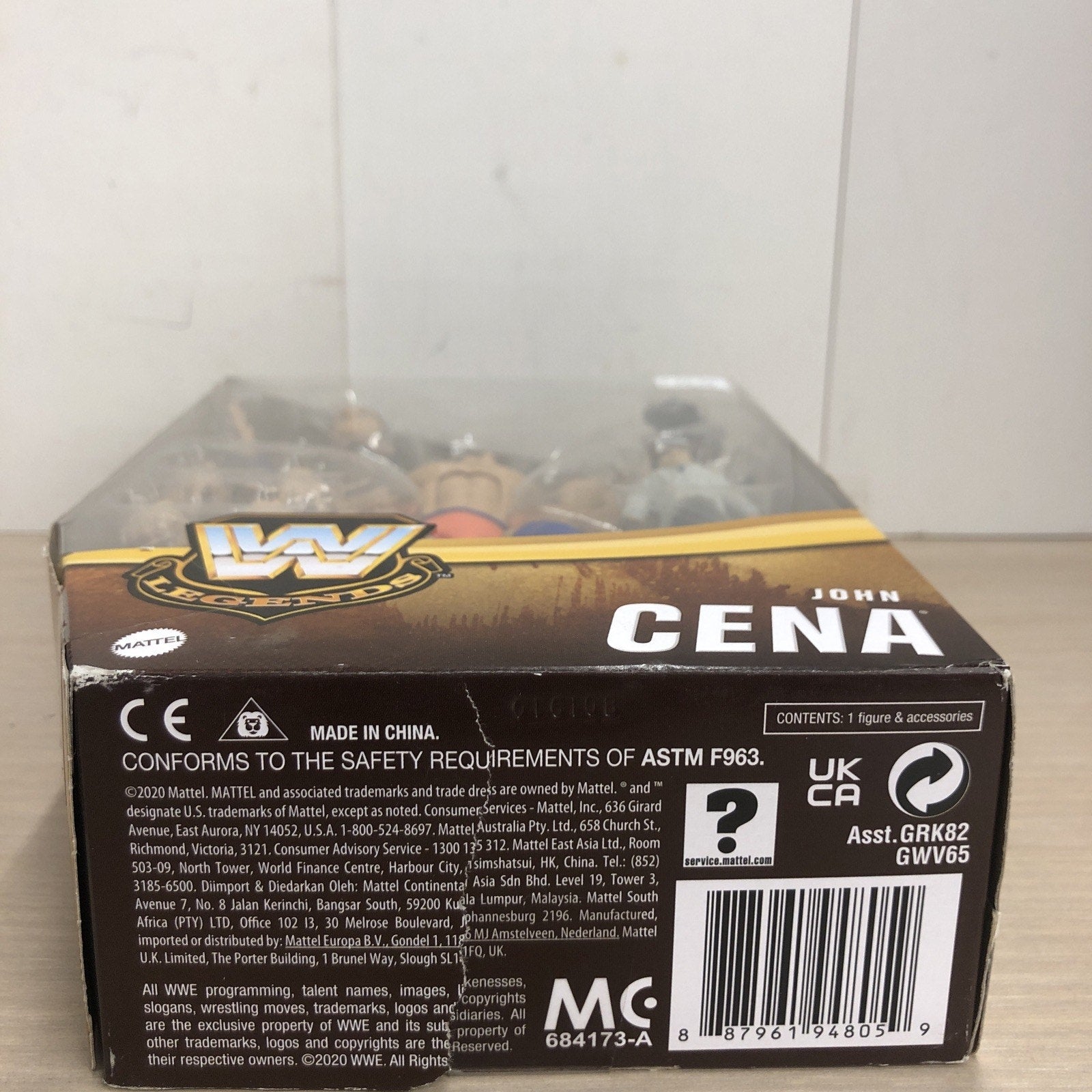 Mattel WWE Legends Wrestling Elite Collection John Cena Action Figure