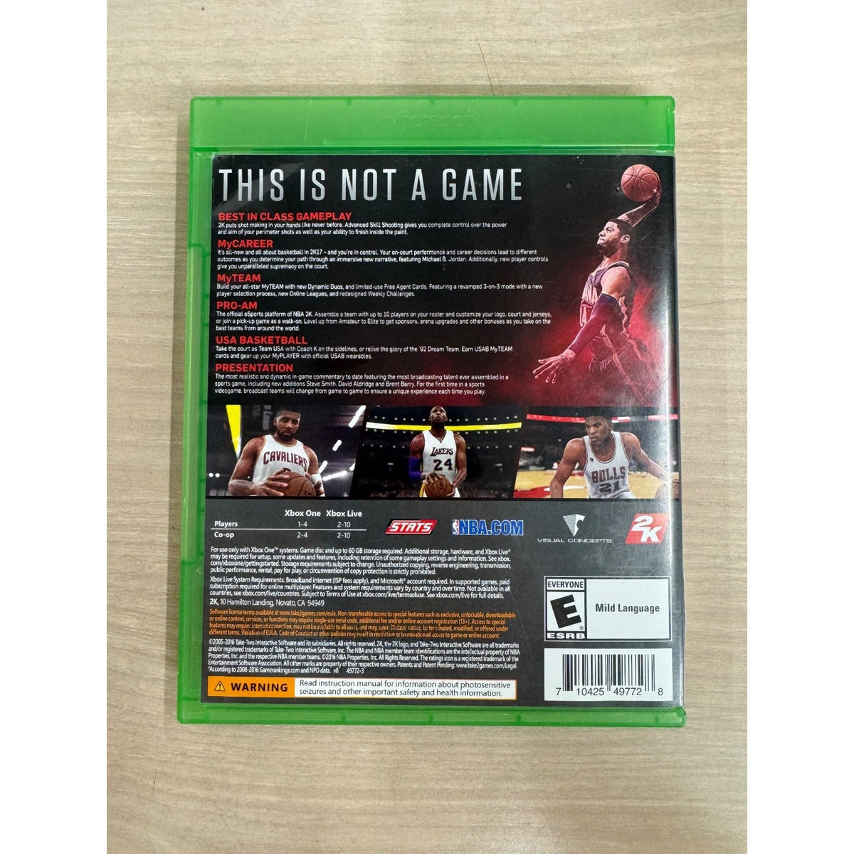 NBA 2K17 Xbox One Video Game Paul George MyCAREER Basketball Sports