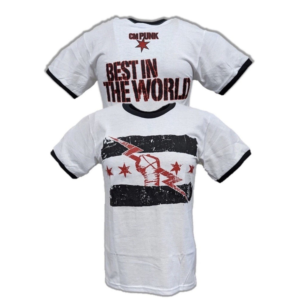 CM Punk Best In The World Mens White T-shirt 2XL