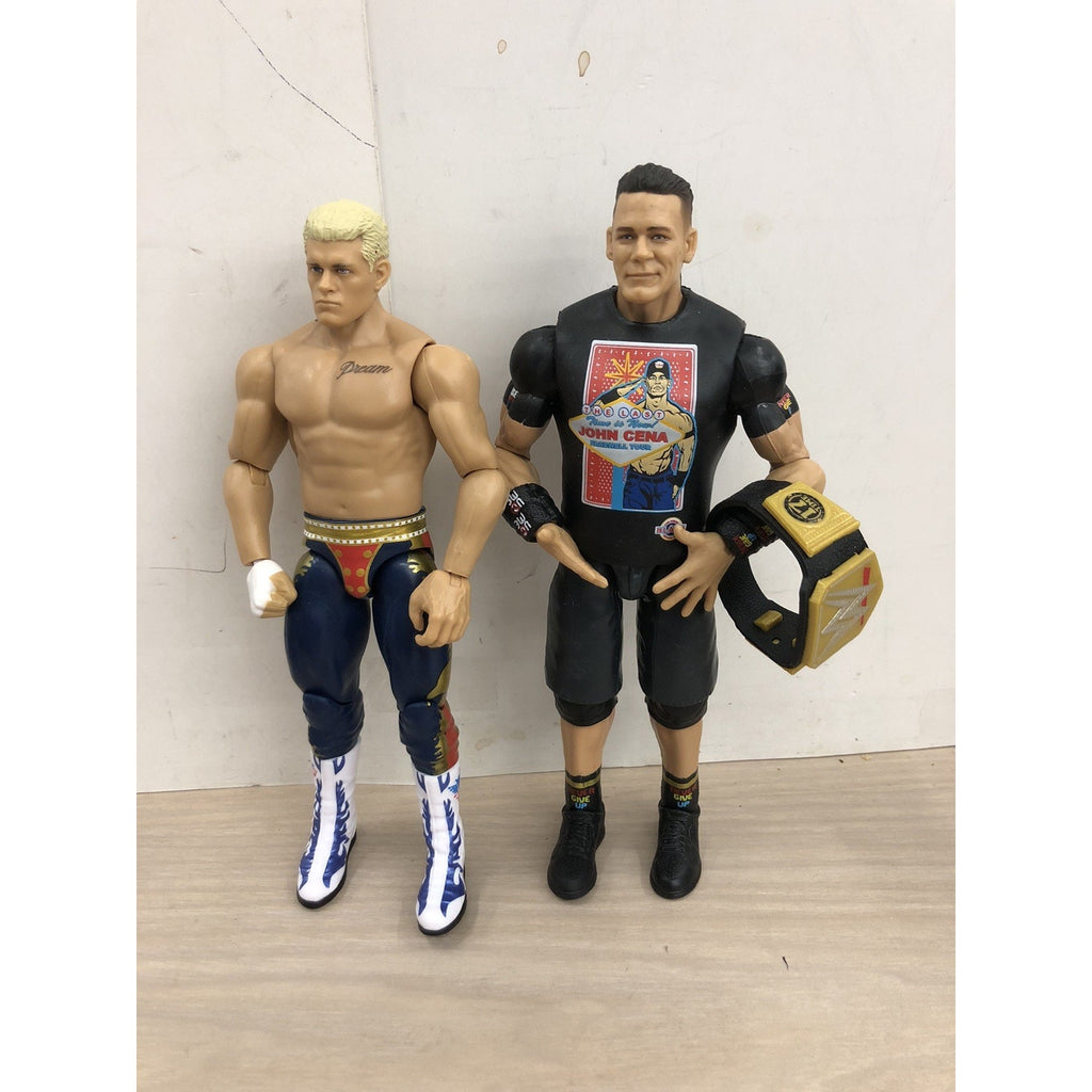 WWE Cody Rhodes & John Cena Main Event Showdown 2-Pack LOOSE Different Heads