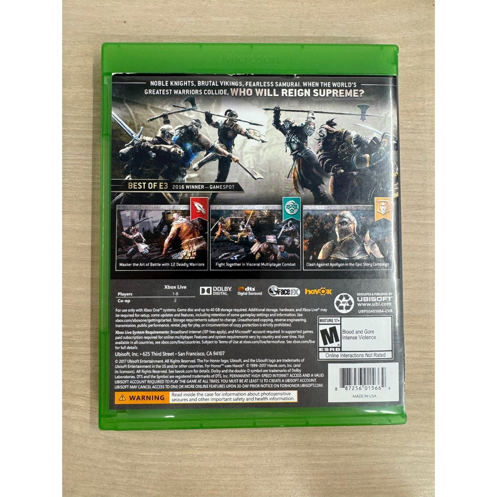 FOR HONOR Xbox One Video Game Legacy Battle Pack Multiplayer Action