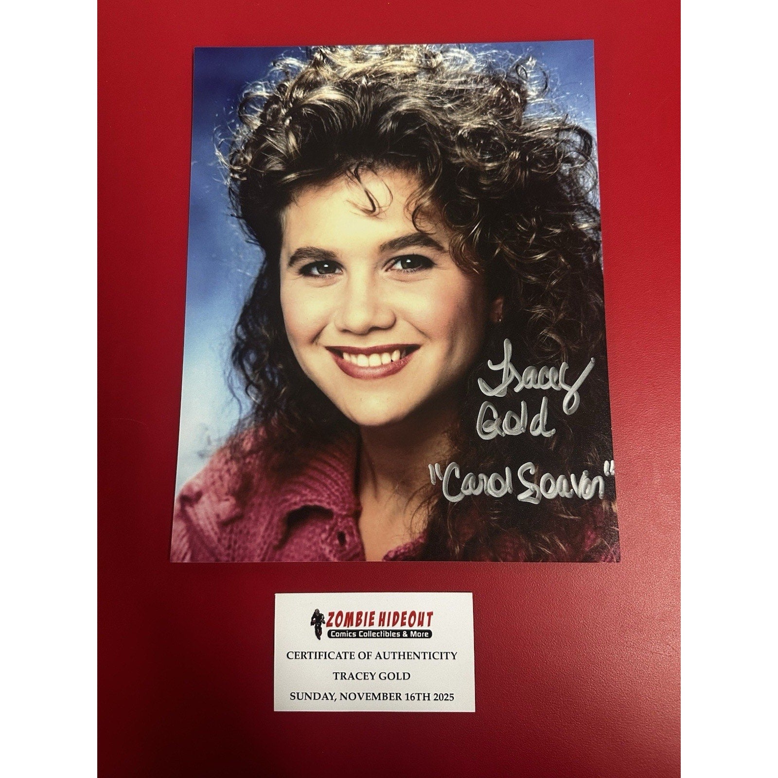 Tracey Gold Growing Pains Carol Seaver Autograph 8x10 Zombie Hideout S ...