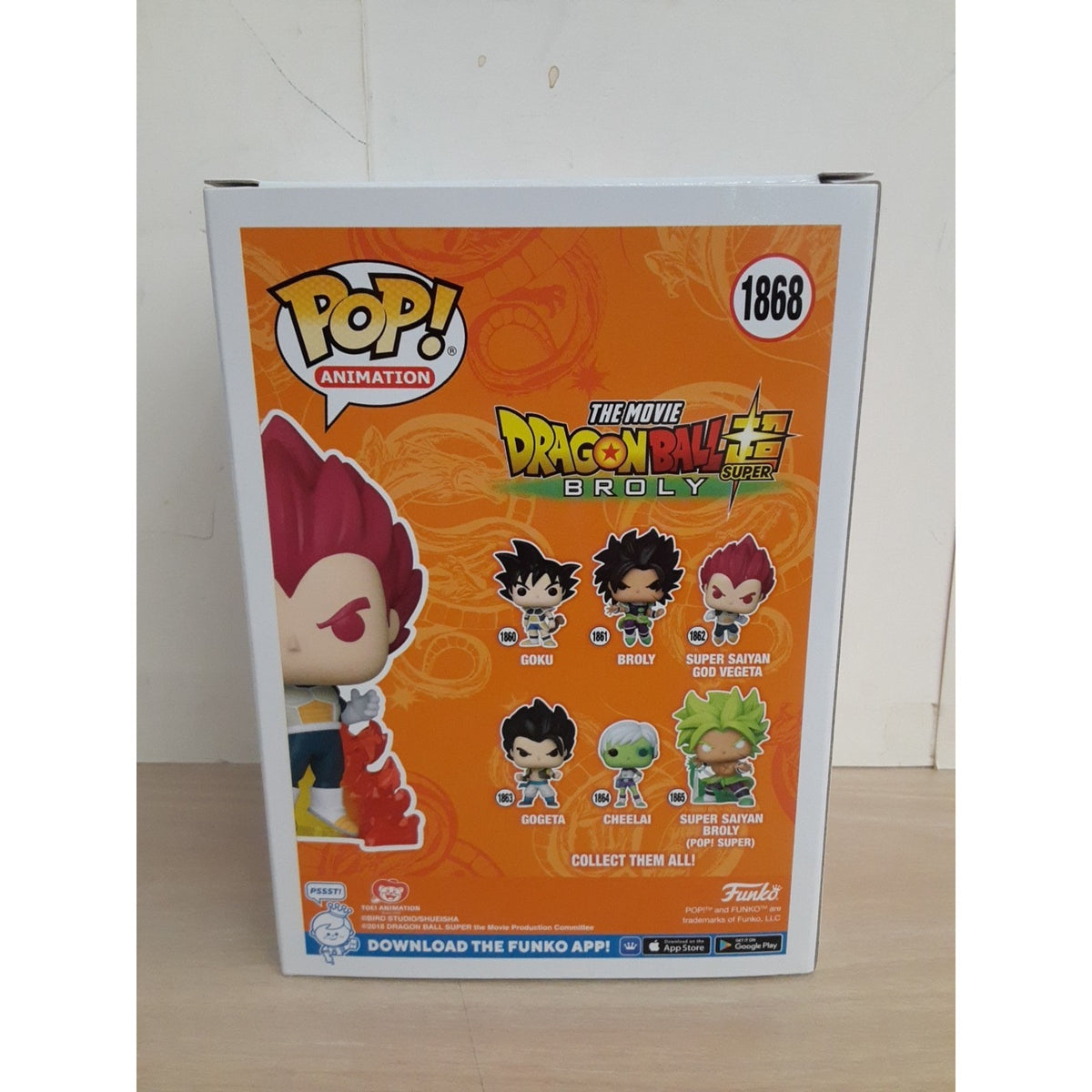 Funko Pop! Vinyl: Dragon Ball - Super Saiyan God Vegeta - Chalice...