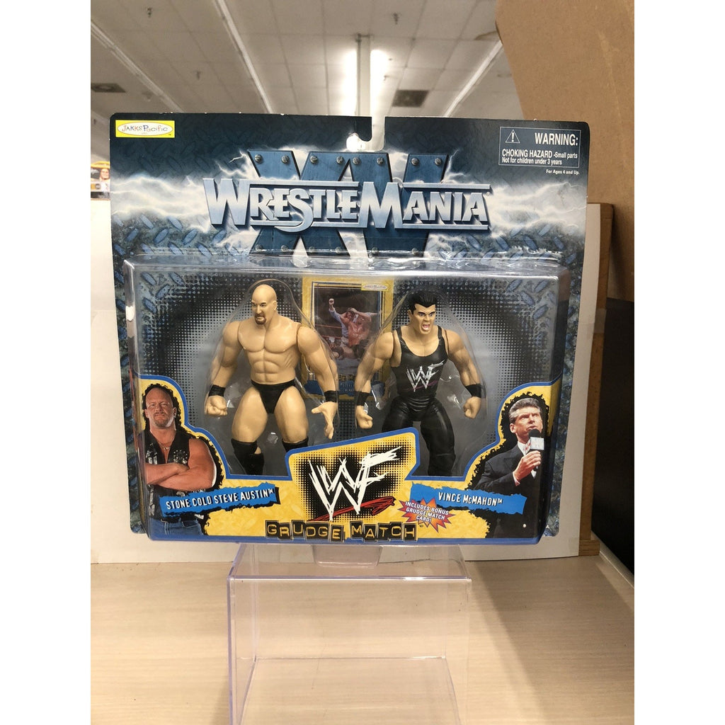 VTG 1998 WWF Jakks Vince McMahon Stone Cold Wrestling Figure Grudge Match WWE
