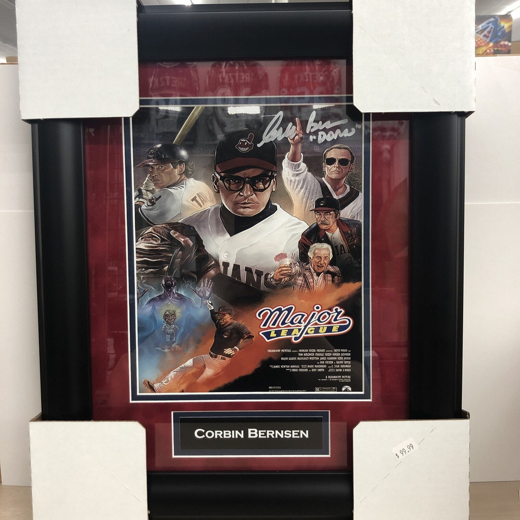Corbin Bernson Major League Signed 8x10 Framed Photo Store Certified