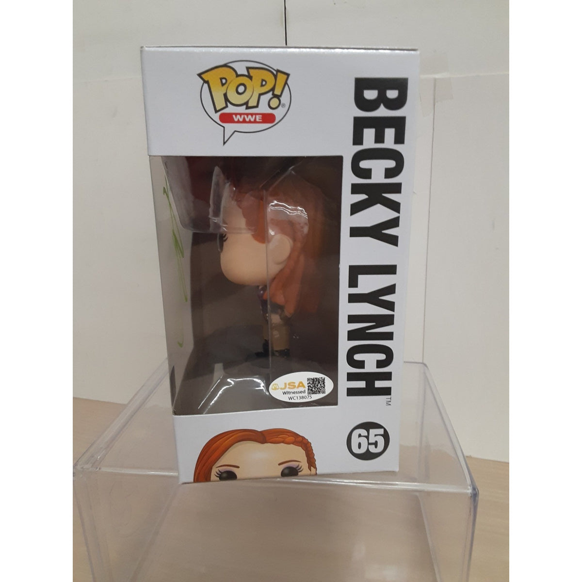 Funko Pop Becky Lynch Signed JSA Witnessed