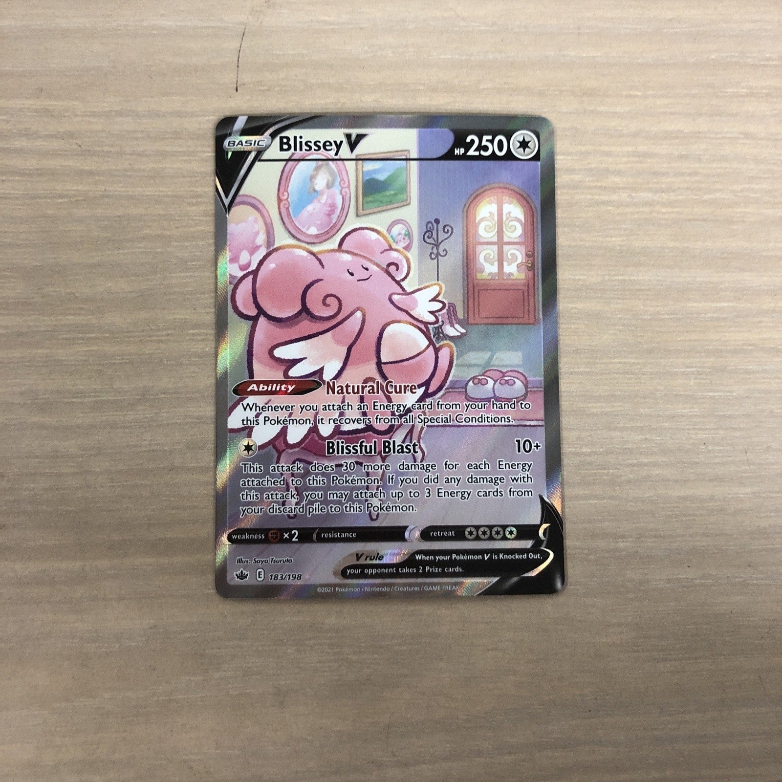 Blissey V (Alternate Full Art) 183/198 Swsh06: Sword & Shield - Chilling...