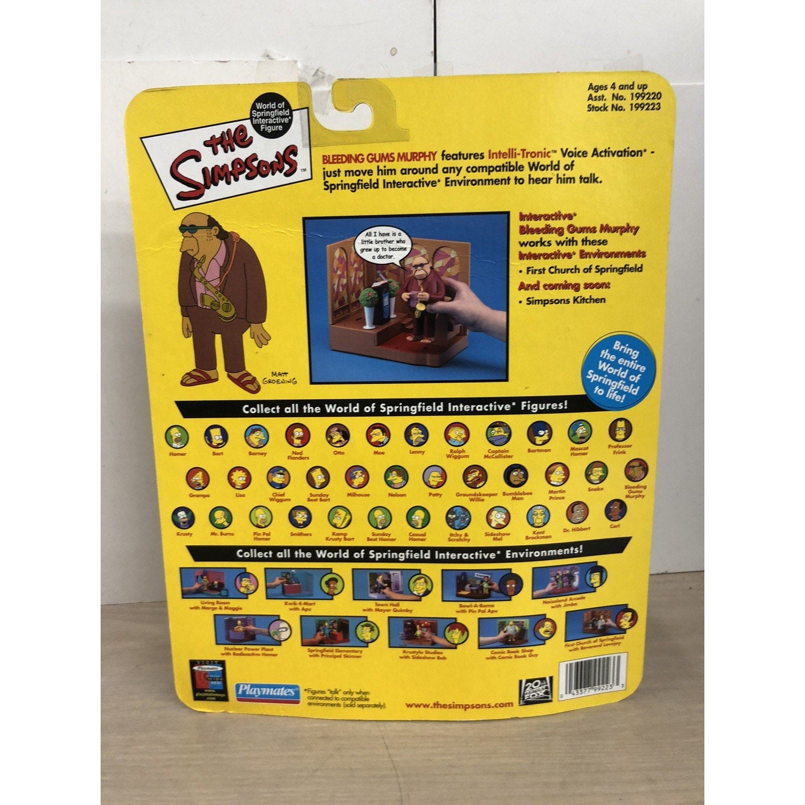 The Simpsons World Of Springfield Bleeding Gums Murphy Action Figure Playmates