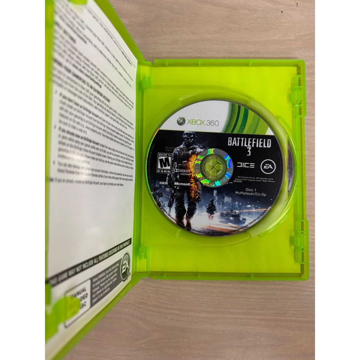 Battlefield 3 Xbox 360 Video Game FPS Multiplayer NTSC