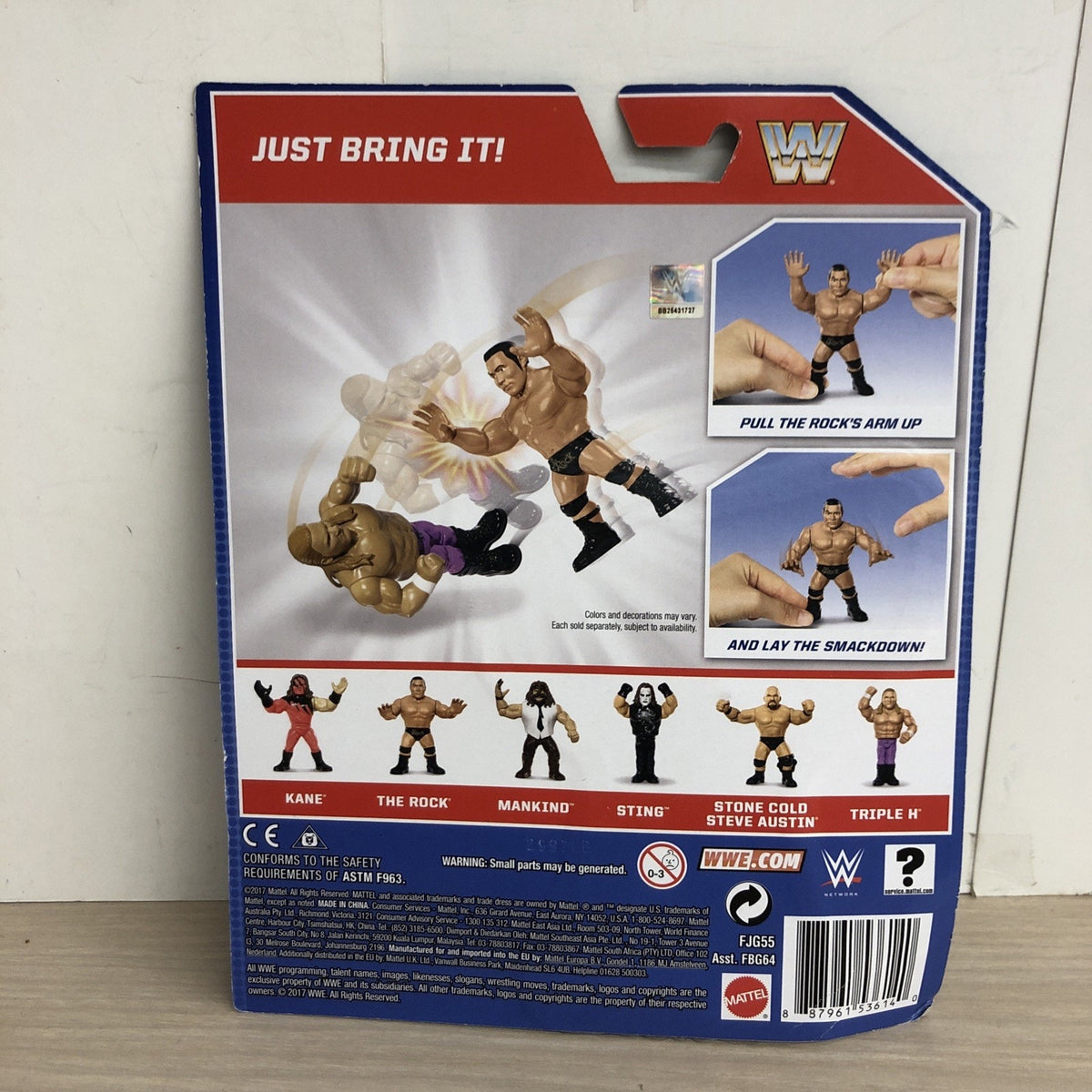 Mattel WWE Retro Series 2 The Rock Hasbro Style