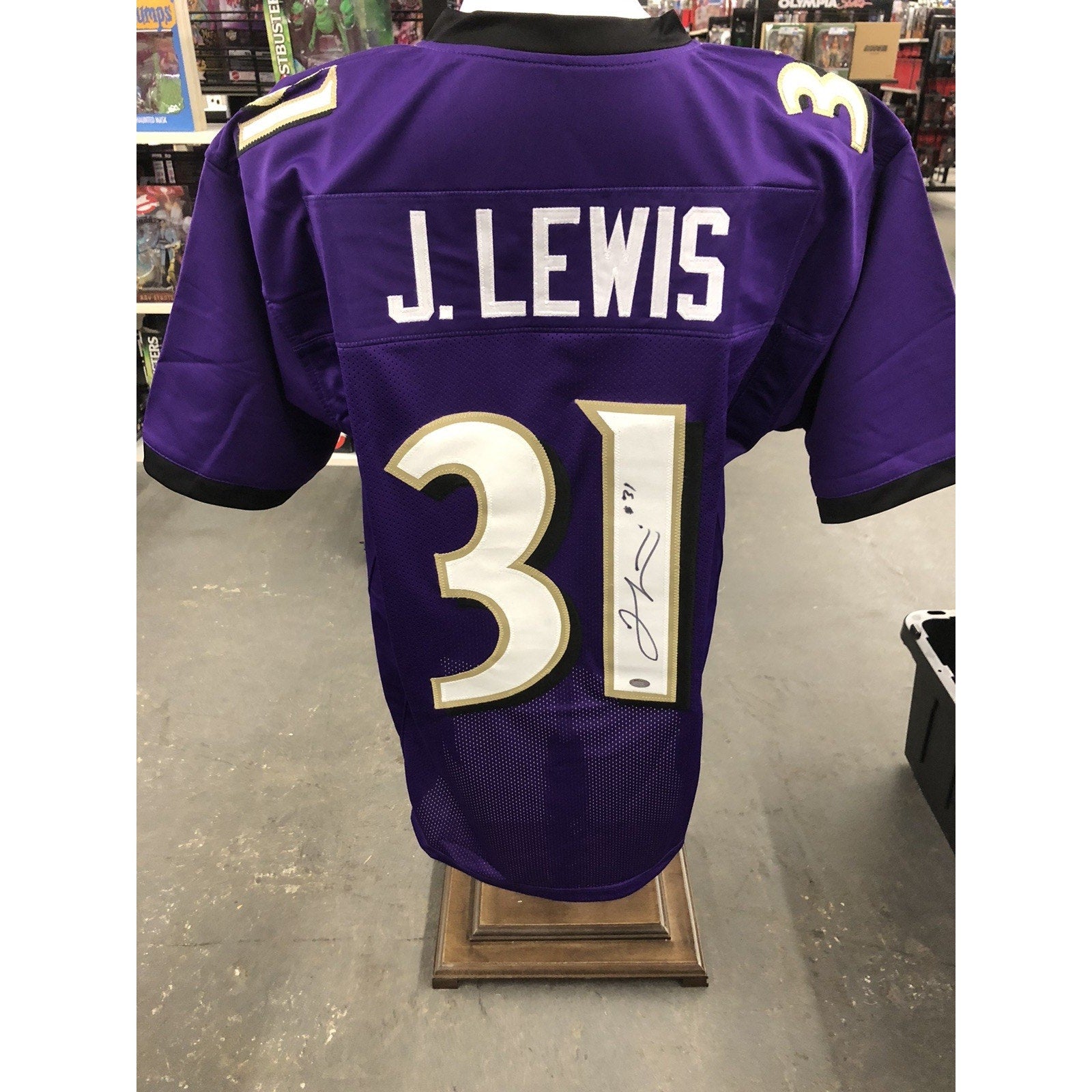 Jamal Lewis Signed Jersey Autograph Schwartz Sports COA Vikings