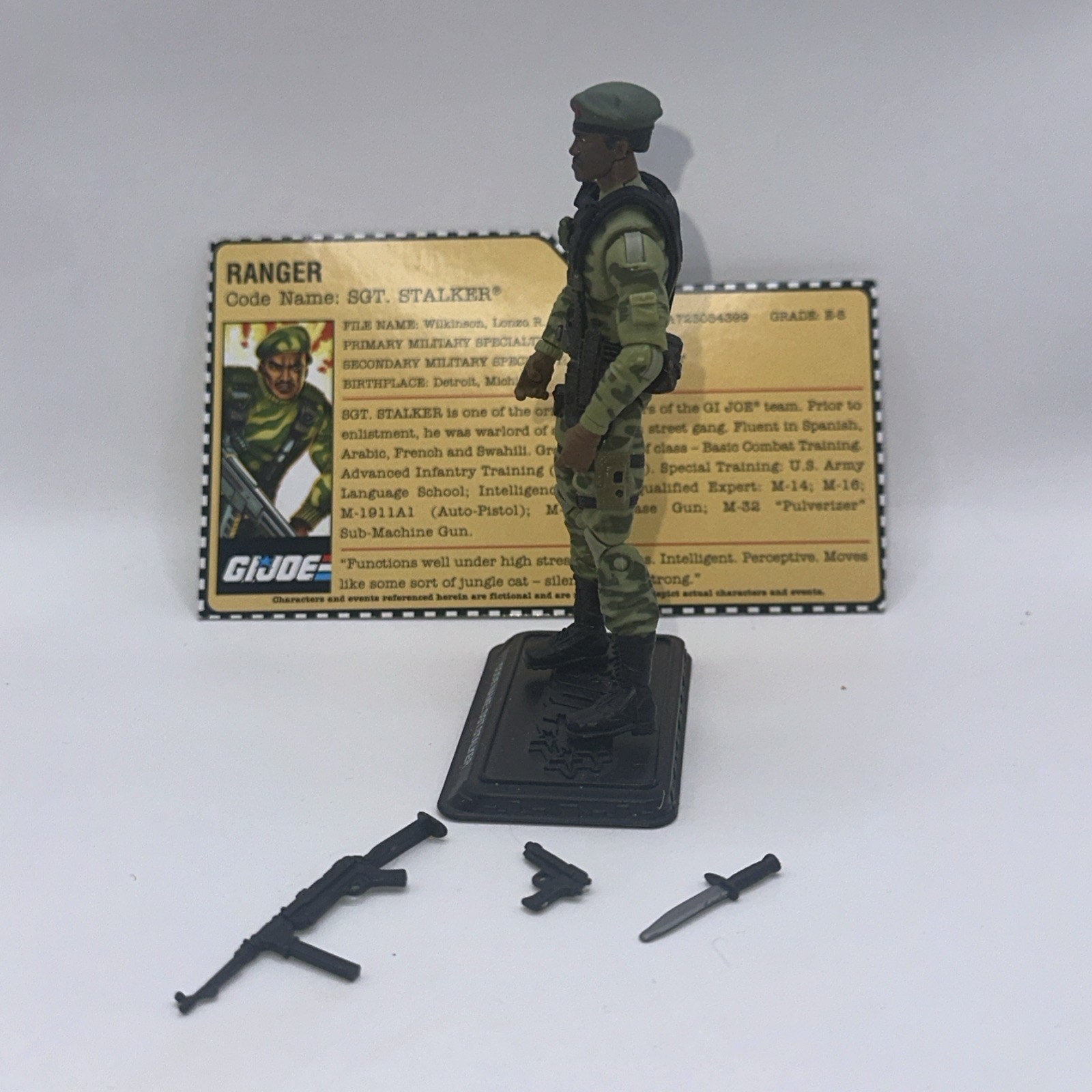 GI Joe 25th Anniversary 3.75" Sgt Stalker Ranger v9 100% Complete Action Figure