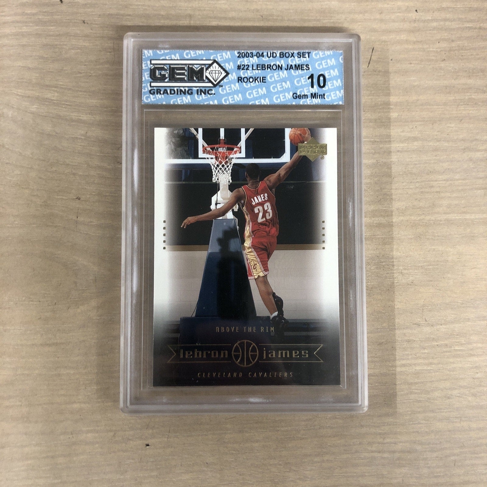 LeBron James 2003-2004 Upper Deck Box Set #22 Rookie GEM 10